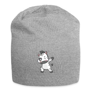 Zèbre - Bonnet en jersey - gris chiné - Devant