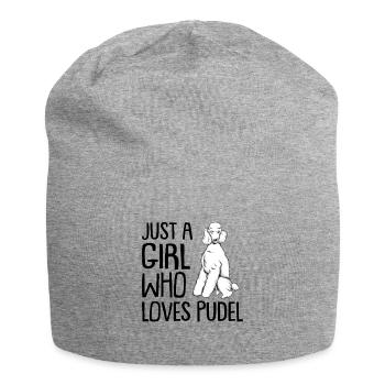 Poodle - Jersey Beanie - heather grey - Front
