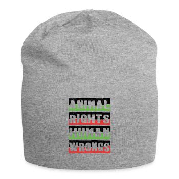 Animal Rights - Animal Rights Human Wrongs - Jersey-Beanie - Grau meliert - Vorne