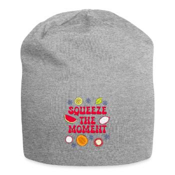 Vacances de Noël fruitées Saison hivernale saine - Bonnet en jersey - gris chiné - Devant