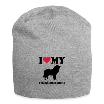 Bouvier des Pyrénées - Bonnet en jersey - gris chiné - Devant