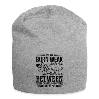 You Are Weak Jiu Jitsu Combat Fighting Fighter - Jersey-Beanie - Grau meliert - Vorne