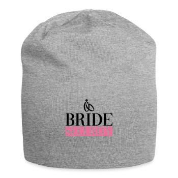 Bride Security - Bride Bachelorette Party JGA - Jersey Beanie - heather grey - Front