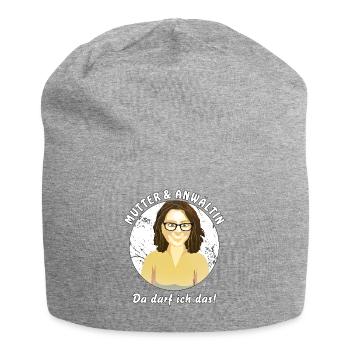 MUTTER UND ANWÄLTIN DARF DAS - Jersey-Beanie - Grau meliert - Vorne