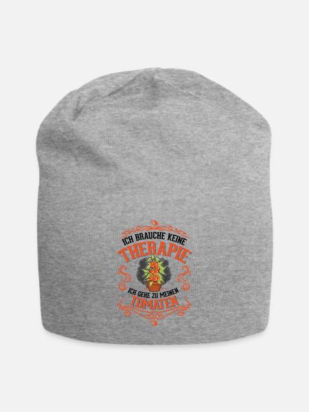 Tomaten Therapie Tomatenzüchter Paradeiser - Jersey-Beanie - Grau meliert