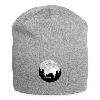 Aardvark Moon - Jersey Beanie - heather grey - Front