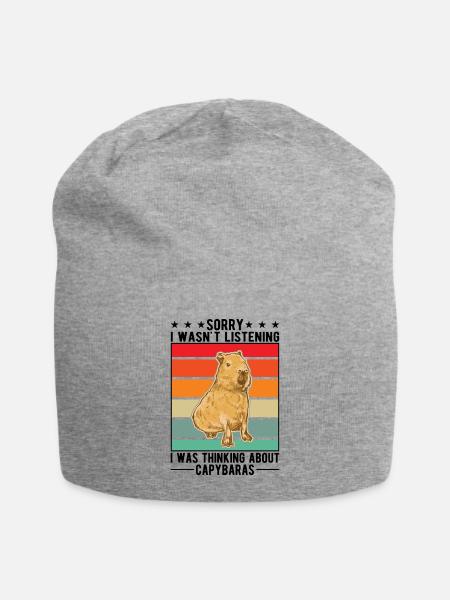 Capybara Cadeau Capibara capybara - Bonnet en jersey - gris chiné