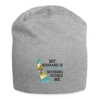 Nichts macht mir Angst Delawarean Husband Delaware - Jersey-Beanie - Grau meliert - Vorne