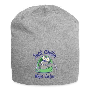 Chinchilla Wildlife Haustier Nagetier Essen - Jersey-Beanie - Grau meliert - Vorne