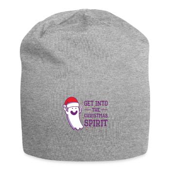 Noël mignon fantôme Halloween - Bonnet en jersey - gris chiné - Devant