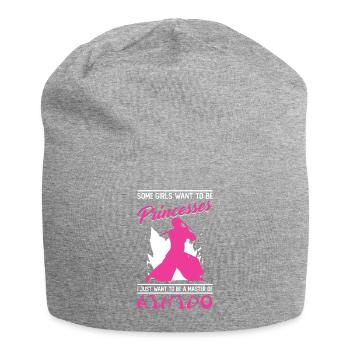 Aikido Girls Japan Taekwondo Karate Martial Arts - Jersey Beanie - heather grey - Front