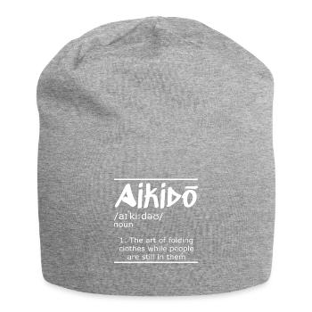 Aikido Japan Taekwondo Karate Martial Arts Aikido - Jersey Beanie - heather grey - Front