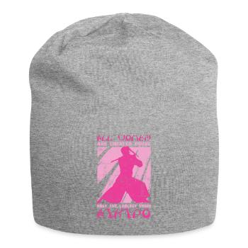 Aïkido Femmes Japon Taekwondo Karaté Arts Martiaux - Bonnet en jersey - gris chiné - Devant
