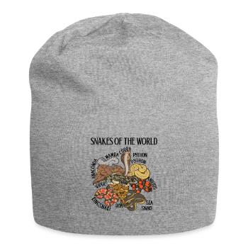 Die Schlangen der Welt - Jersey-Beanie - Grau meliert - Vorne