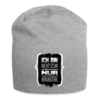 lustige narzisstische person angeber - Jersey-Beanie - Grau meliert - Vorne