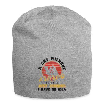 Day Without Aikido Japan Taekwondo Karate Martial - Jersey Beanie - heather grey - Front