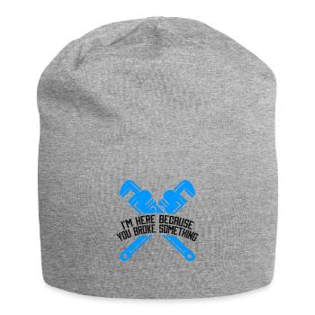 Funny pipe installation Pipefitter Pipes - Jersey Beanie - heather grey - Front