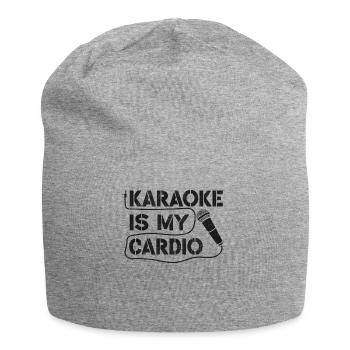 Karaoke Singer Vintage Karaoke Is - Jersey Beanie - heather grey - Front
