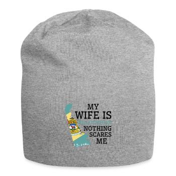 Nichts macht mir Angst Delawarean Wife Delaware - Jersey-Beanie - Grau meliert - Vorne