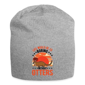 Loutre Cadeau Loutre Loutre Loutre Loutre de mer - Bonnet en jersey - gris chiné - Devant