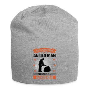 Gärtner Alter Mann Lustiger Spruch Herren Geschenk - Jersey-Beanie - Grau meliert - Vorne