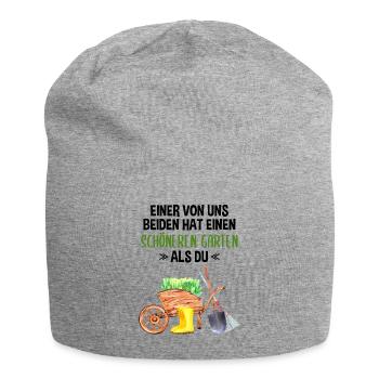 Garten Lustiger Spruch Hobby Gärtner Geschenkidee - Jersey-Beanie - Grau meliert - Vorne