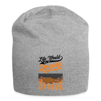 Loutre Cadeau Loutre Loutre Loutre Loutre de mer - Bonnet en jersey - gris chiné - Devant