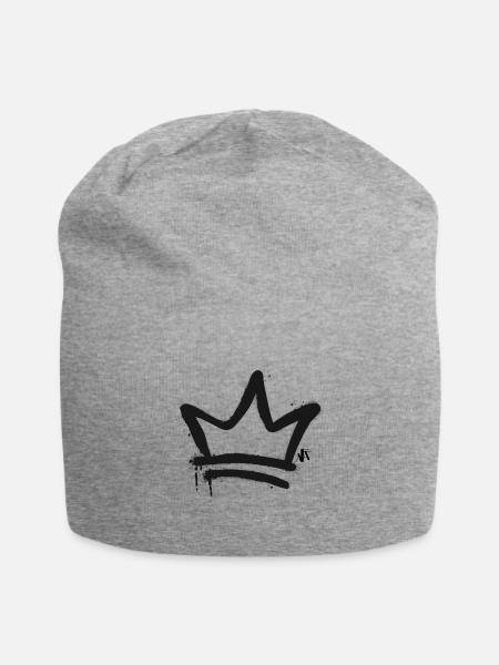 Spray Crown - Jersey-Beanie - Grau meliert