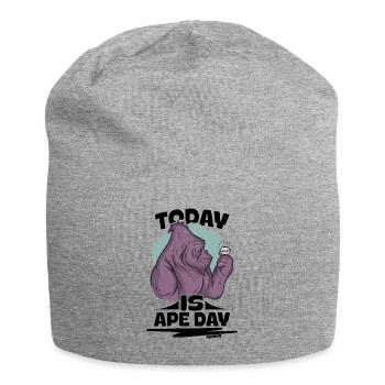 Today Is Ape Day - Jersey Beanie - heather grey - Front