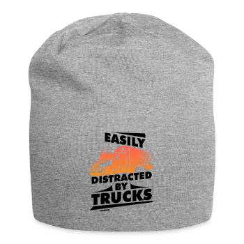 Easily Distracted By Trucks - Jersey Beanie - heather grey - Front