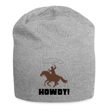 Howdy! - Jersey-Beanie - Grau meliert - Vorne