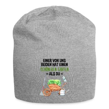 Garten Lustiger Spruch Hobby Gärtner Geschenkidee - Jersey-Beanie - Grau meliert - Vorne