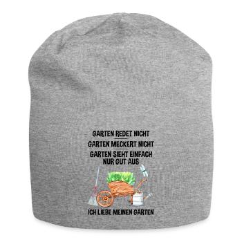 Garten Lustiger Spruch Hobby Gärtner Geschenkidee - Jersey-Beanie - Grau meliert - Vorne