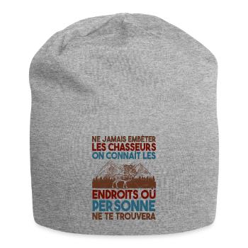 Chasseur Humour Chasse - Bonnet en jersey - gris chiné - Devant