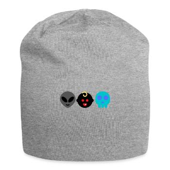enfant - Bonnet en jersey - gris chiné - Devant