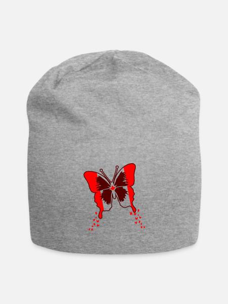 Kanada Flagge - Jersey-Beanie - Grau meliert