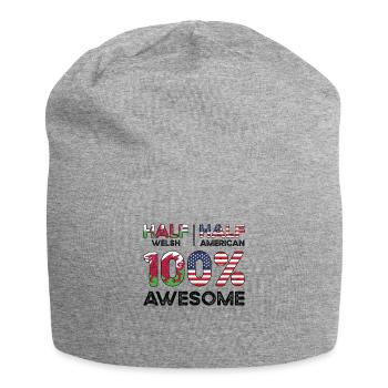 Né au Pays de Galles États-Unis - Bonnet en jersey - gris chiné - Devant