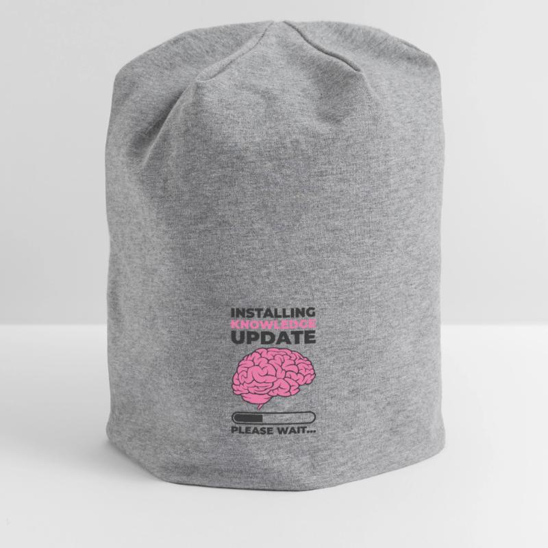 Installing Knowledge Update Student Brain Loading Jersey Beanie