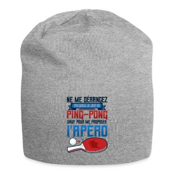 Joueurs de ping-pong - Bonnet en jersey - gris chiné - Devant
