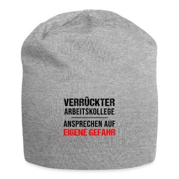 Verrückter Arbeitskollege Geschenk Herren Lustig - Jersey-Beanie - Grau meliert - Vorne