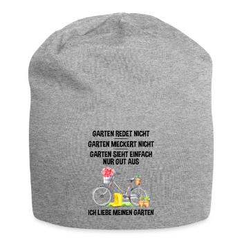 Garten Lustiger Spruch Hobby Gärtner Geschenkidee - Jersey-Beanie - Grau meliert - Vorne
