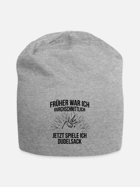 Dudelsack Dudelsackspieler Sackpfeife - Jersey-Beanie - Grau meliert