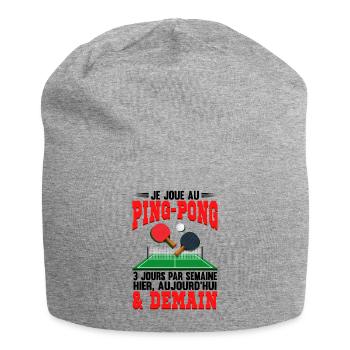 Ping Pong Pongiste Joueur De Ping Pong - Bonnet en jersey - gris chiné - Devant