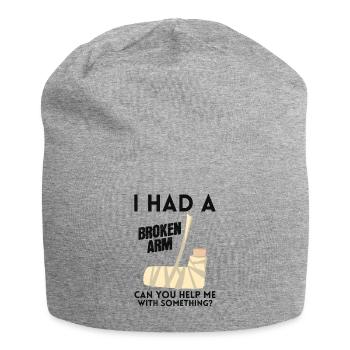 Knochen Ellbogen Hand Handgelenk Verletzung Ich - Jersey-Beanie - Grau meliert - Vorne