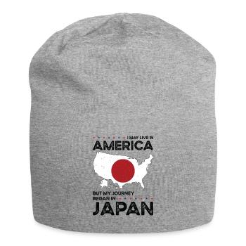 Né japonais Japonais Américain USA - Bonnet en jersey - gris chiné - Devant