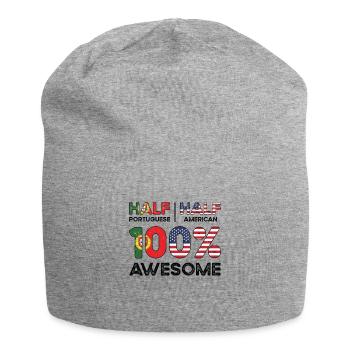 Geboren Portugiesisch Portugal Amerikanisch USA - Jersey-Beanie - Grau meliert - Vorne