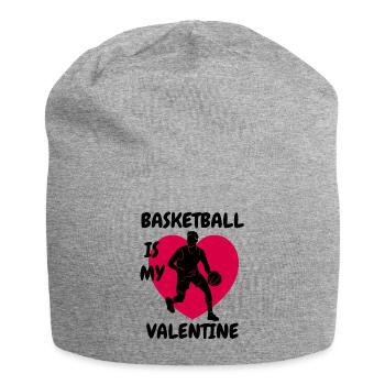 Basketball Valentinstag Basketballteam Valentine - Jersey-Beanie - Grau meliert - Vorne