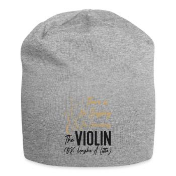 Violoniste Il n’y a pas de violoniste - Bonnet en jersey - gris chiné - Devant