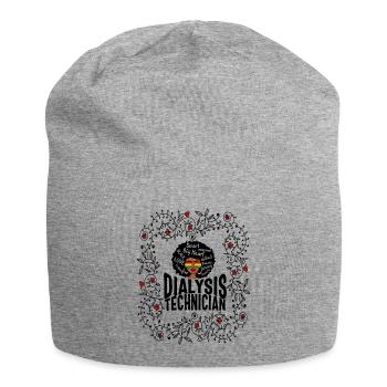 Dialyseschwester Shirt, Dialysetechniker Afrikaner - Jersey-Beanie - Grau meliert - Vorne
