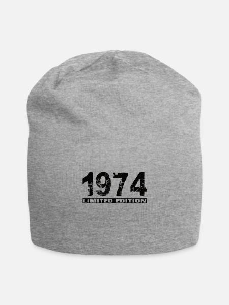 Limited Edition 1974 - Jersey-Beanie - Grau meliert